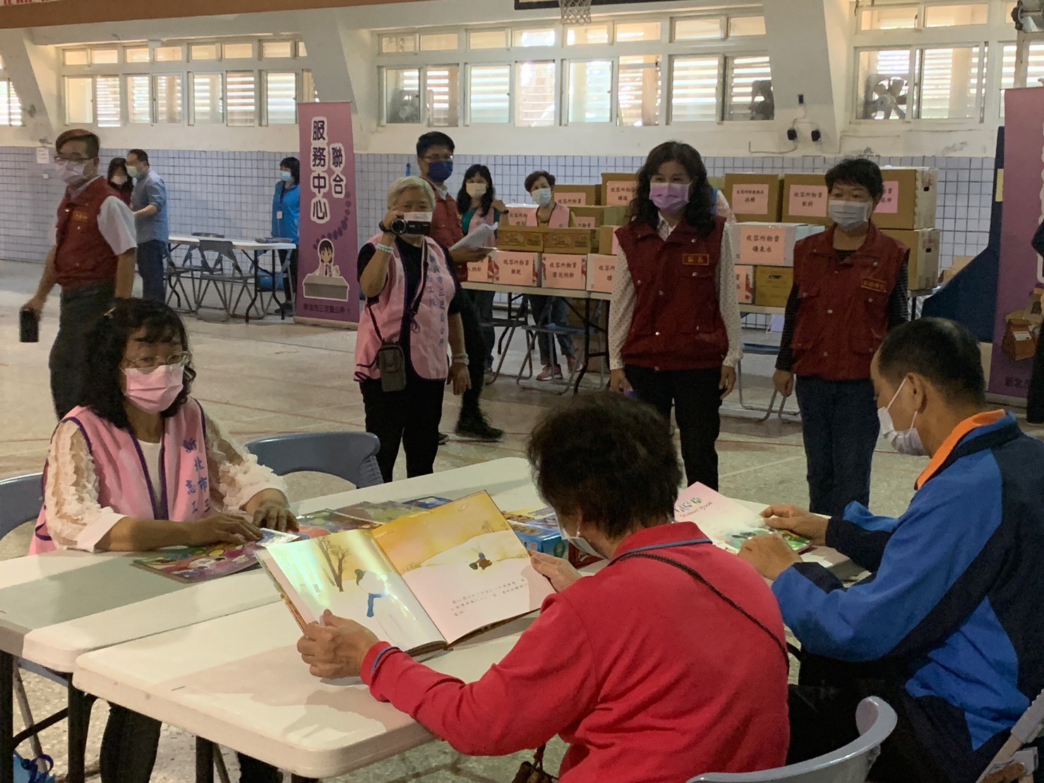 避難收容所民眾收容情形