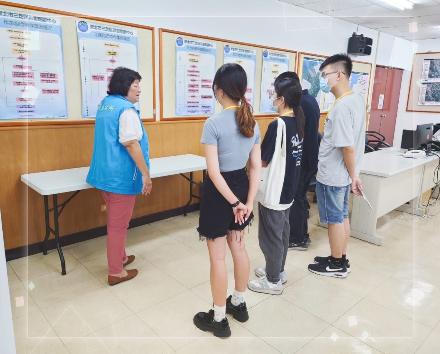 民政災防課防災業務見習
