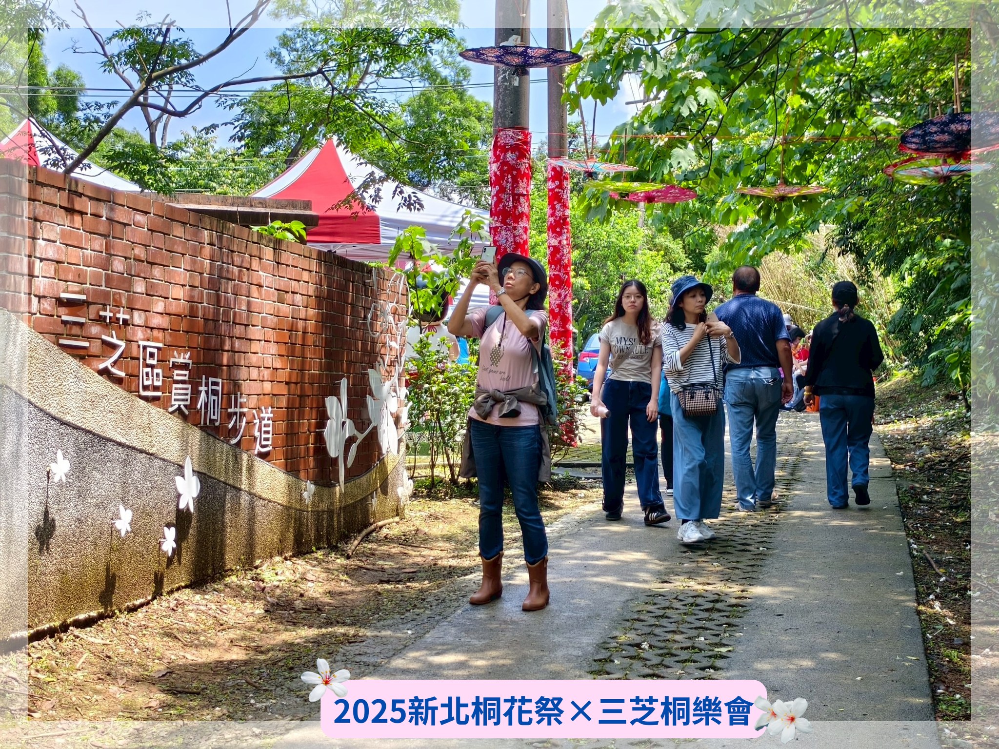 民眾參與賞桐活動