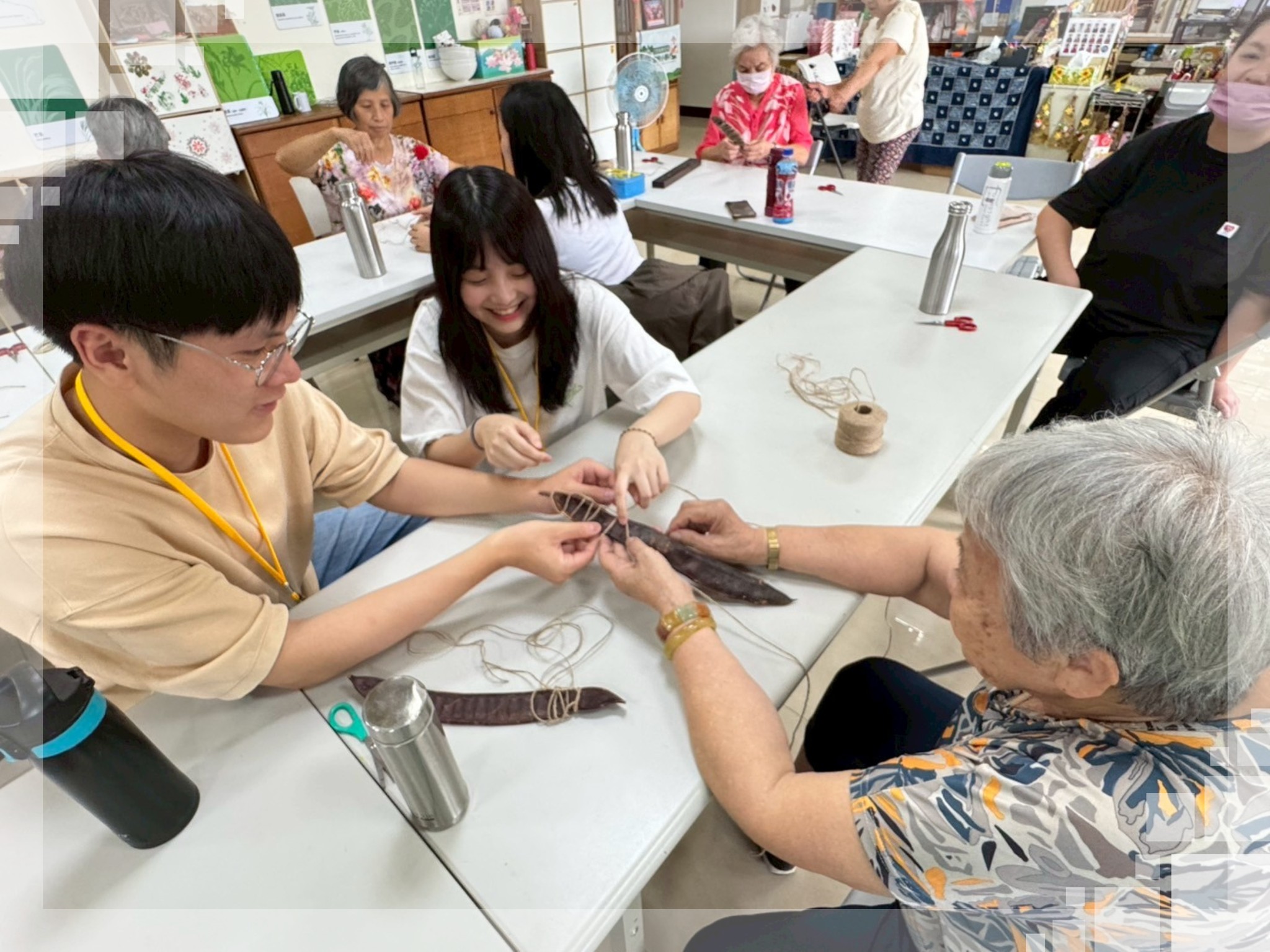 淡江大學生參與長者關懷據點活動