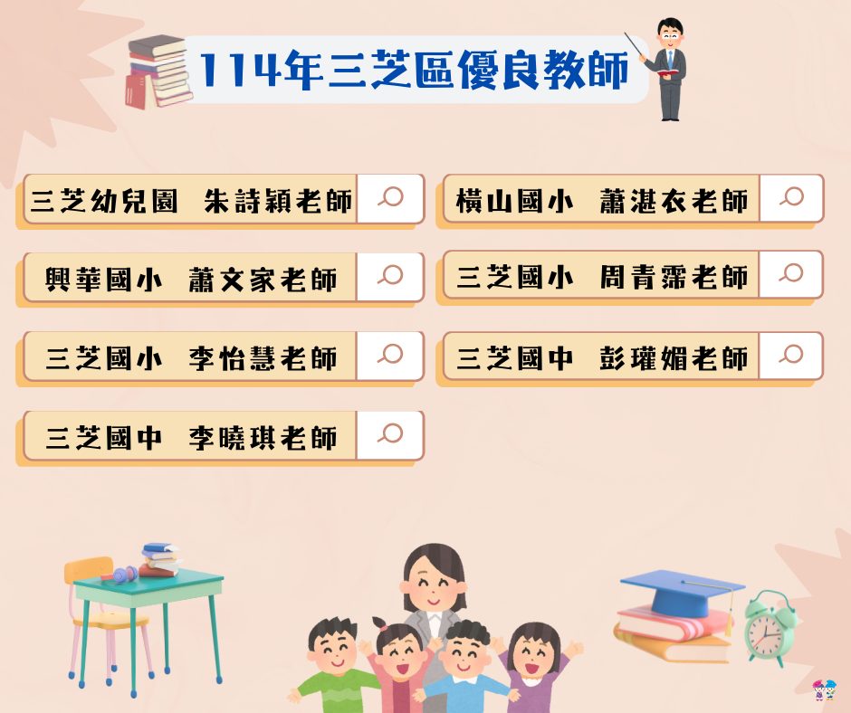 114年三芝區優良教師