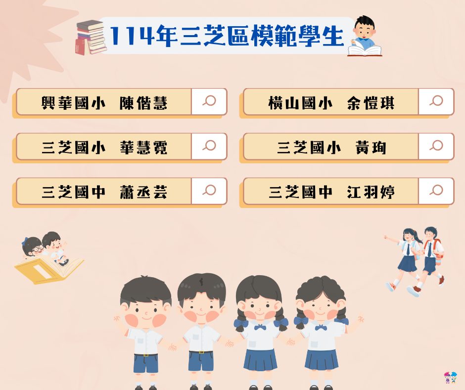 114年三芝區國中小模範學生