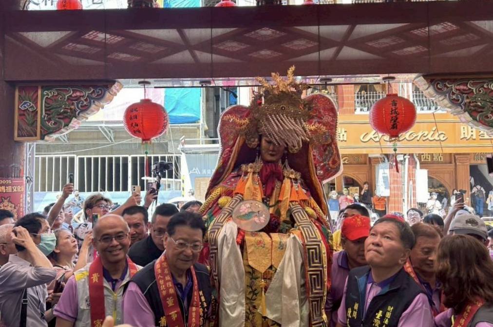 金面媽祖回鑾臺北城情形
