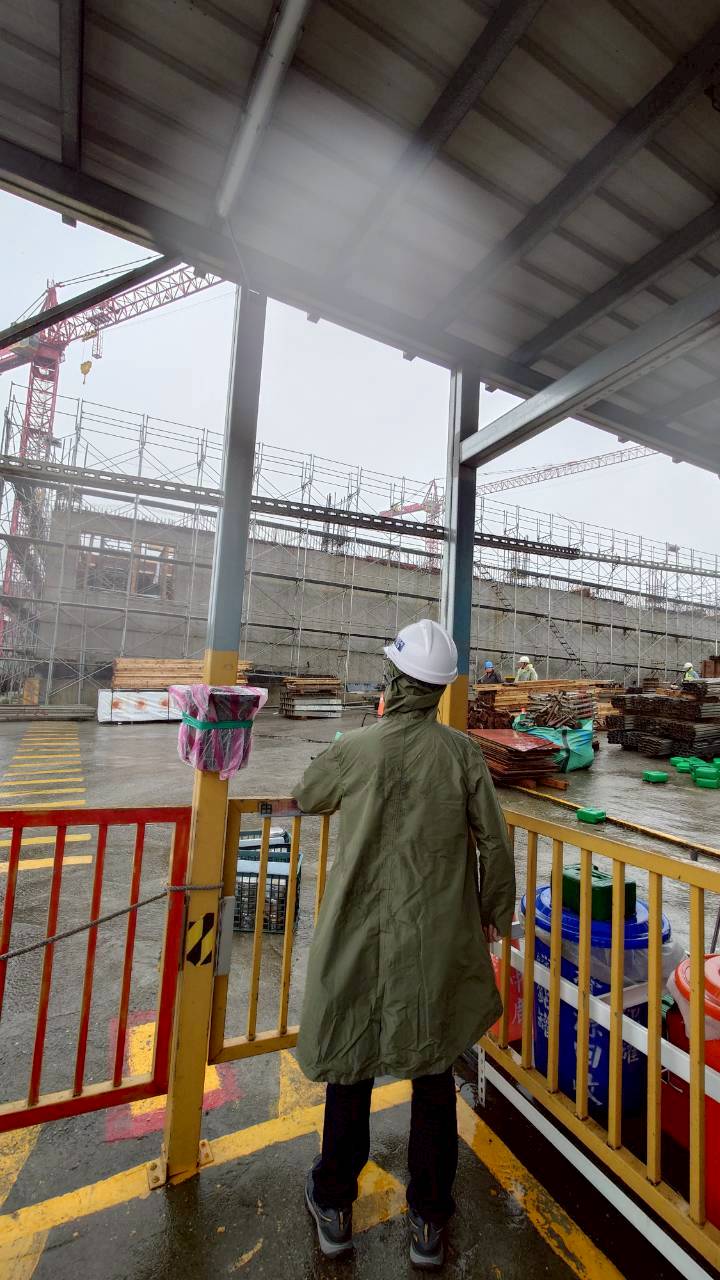 颱風來襲前營建工地巡檢