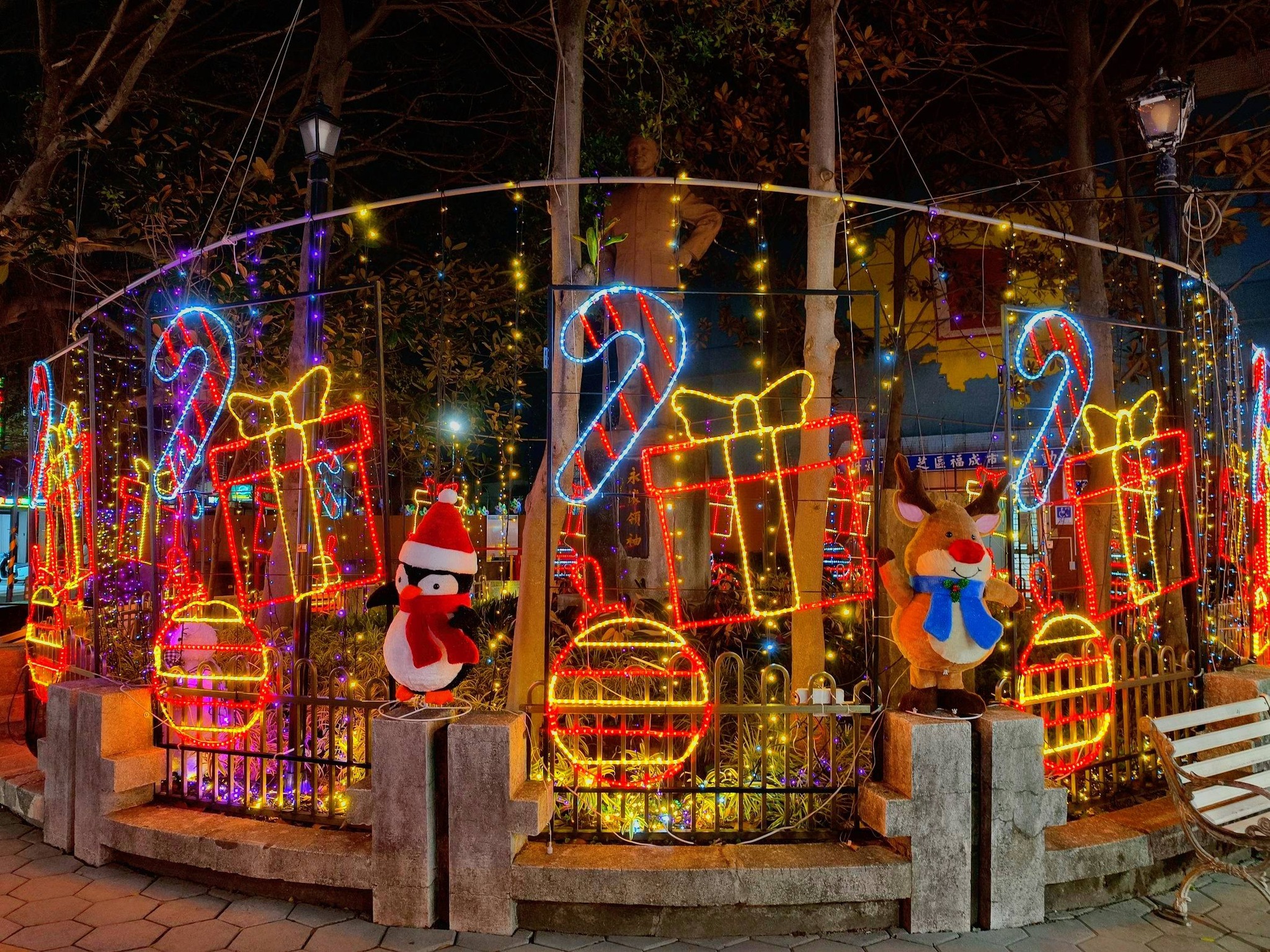 福成公園聖誕燈飾佈置