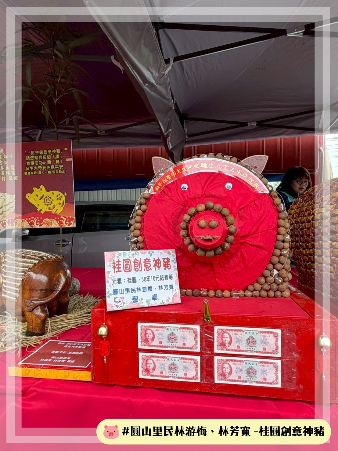 圓山里林游梅及林芳寬_桂圓創意神豬