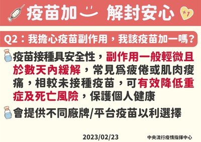 Q2擔心疫苗副作用該如何