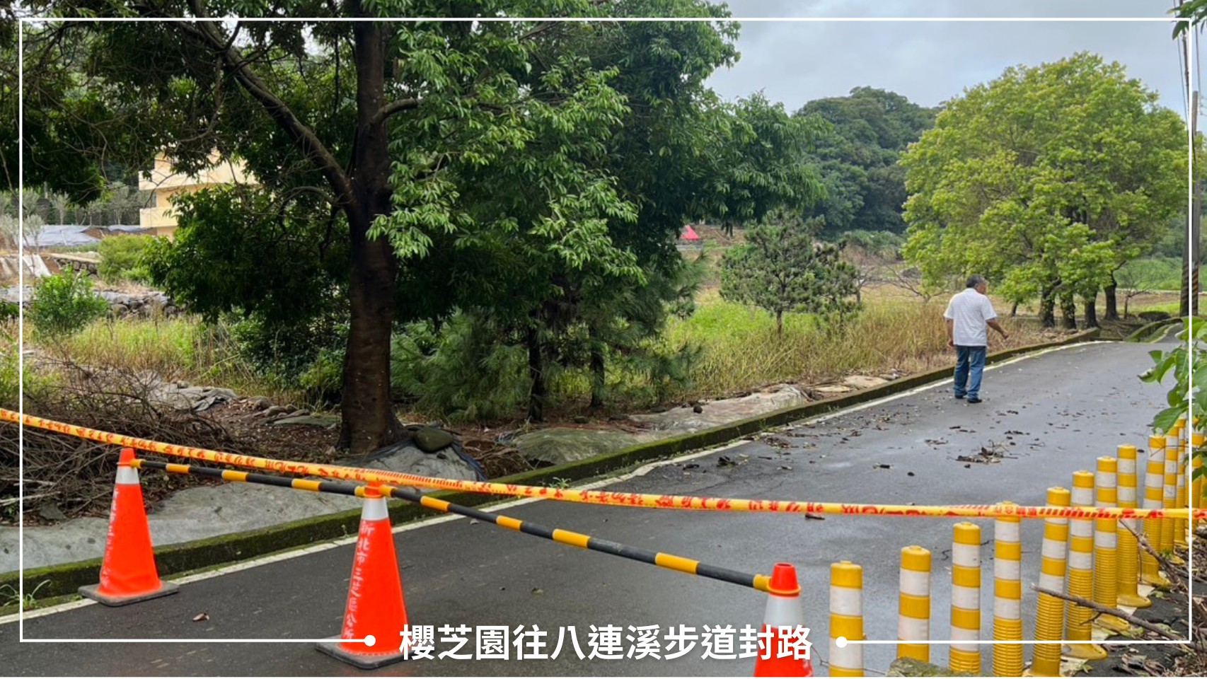 櫻芝園往八連溪步道封路