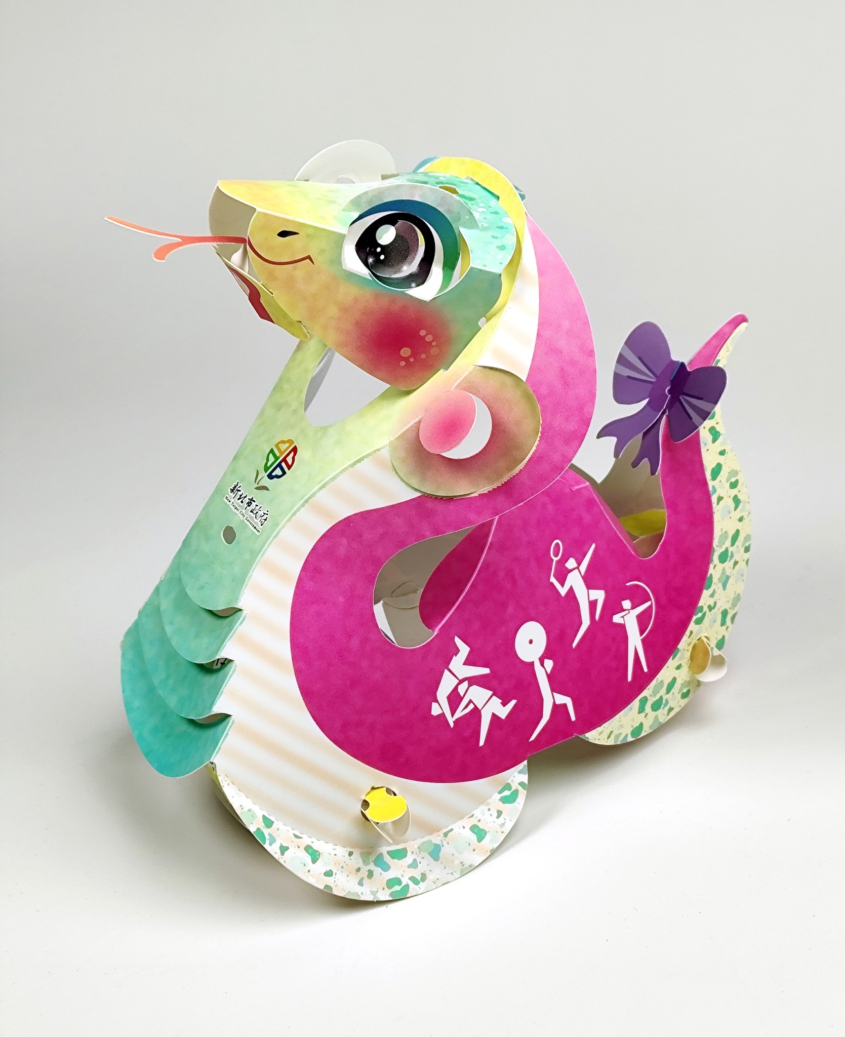 2025蛇年小提燈(桃紅色面)