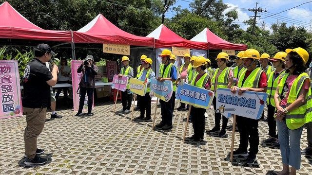 橫山里社區自主防災演練各編組人員