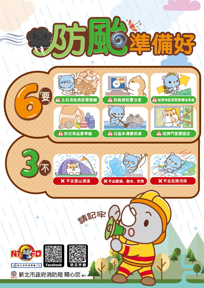 防颱六要三不原則(另開視窗)