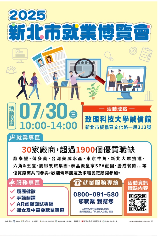 2025新北市就業博覽會(另開視窗)