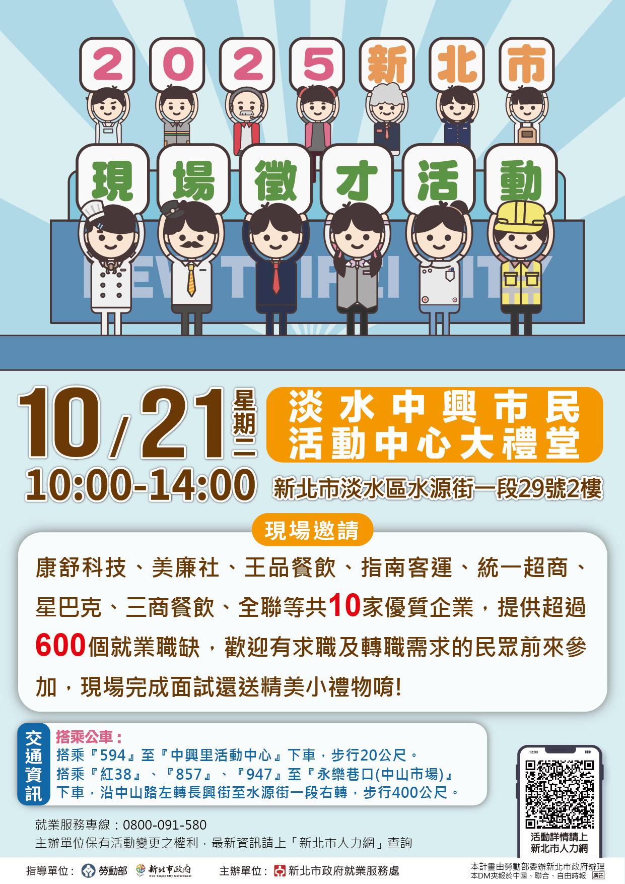 「2025新北市聯合徵才活動」(另開視窗)